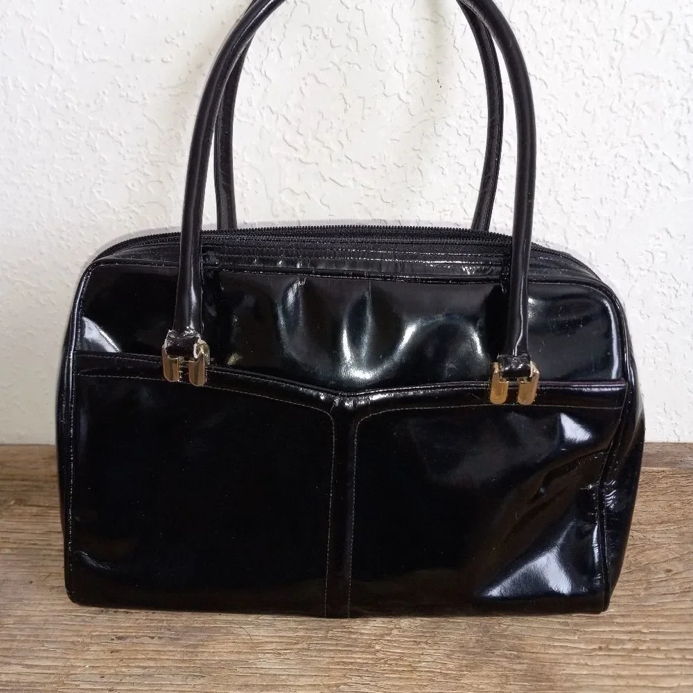 Morris Maskowitz Patten Leather Purse - Picture 4 of 13